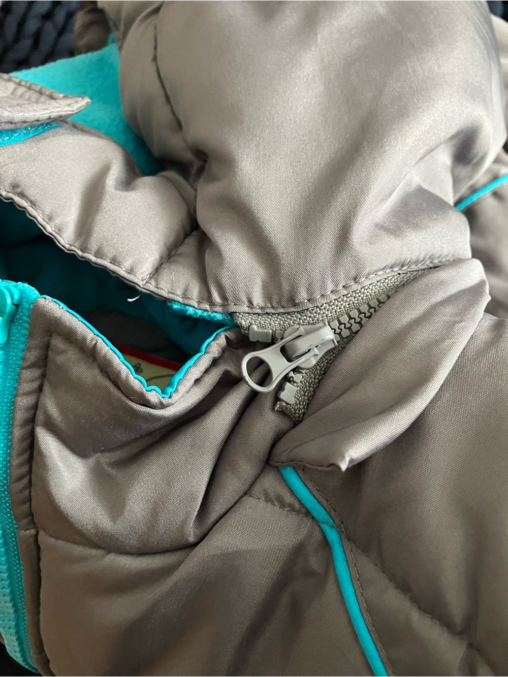 Kids Teal & Gray Winter Jacket - Picture 13 of 13